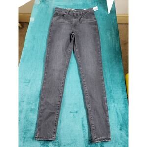 Levis Jeans Sz 29 Womens Black Skinny Pants Denim Ladies Stretch High Rise NWT